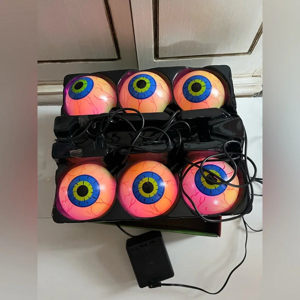 Vintage Color Changing Spooky Eyes Halloween Decoration String Decor Holiday